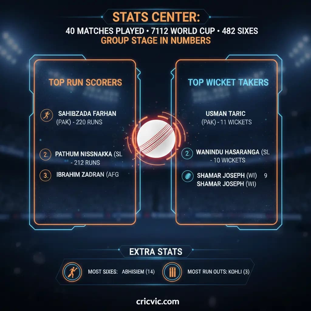T20 World Cup 2026 Group Stage in Numbers: Records, Stats, and Global Dominance!