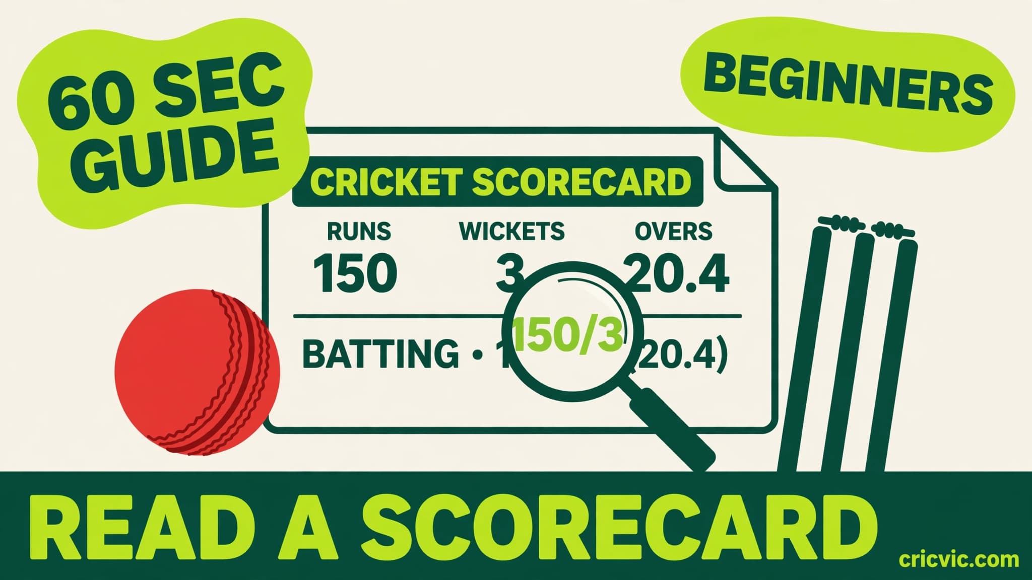 How to Read a Cricket Scorecard: A Beginner's Guide