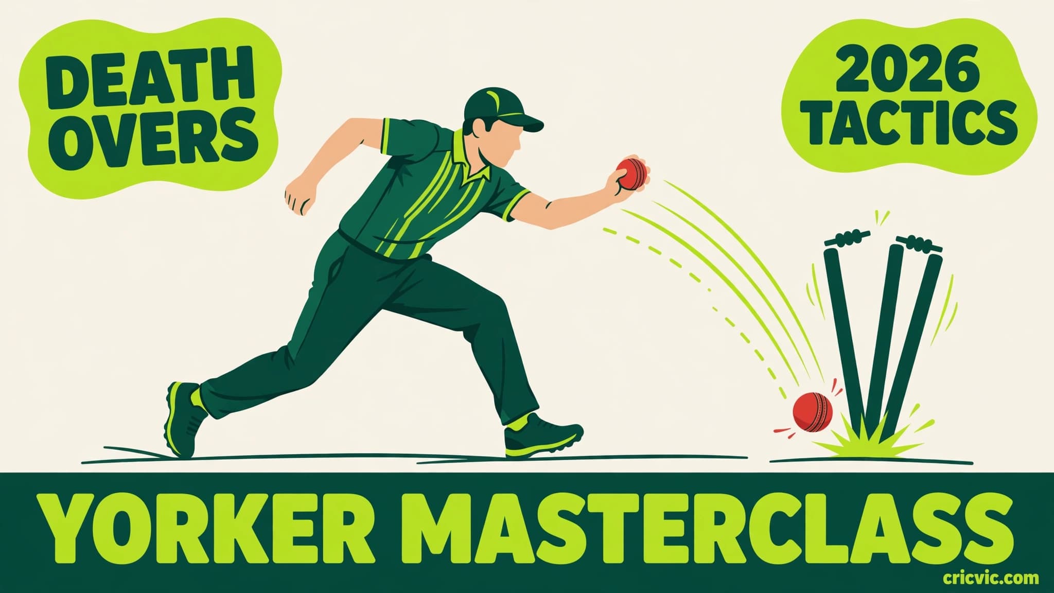 Death Bowling in Cricket: Yorker, Wide Yorker & Slower Ball Tactics