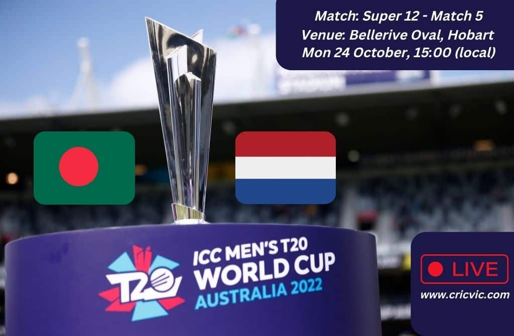 Bangladesh v Netherlands: Super 12 Match 5