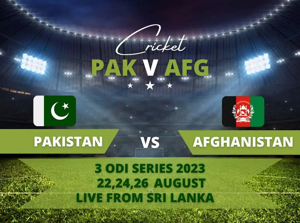 Pak v Afg ODI Series Schedule